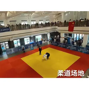 Toptan özelleştirme graroll roll out kungfu egzersiz judo mat supersafe fitness spor salonu yer döşemesi güreş mat