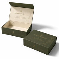 Nouvelles boîtes en papier kraft magnétiques de luxe avec logo personnalisé, emballage magnétique pliable, boîtes en papier violettes