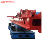 Véhicule à guidage automatique en acier robuste de 70 tonnes avec navigation laser pour le transport de machines surdimensionnées et de matériaux industriels