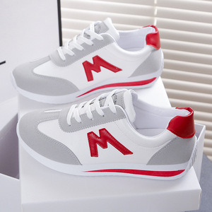 Zapatillas Deportivas Blancas <span class=keywords><strong>de</strong></span> Primavera 2024 para <span class=keywords><strong>Mujer</strong></span>, Talla Grande, Transpirables, con Combinación <span class=keywords><strong>de</strong></span> Colores, Estilo Slip-On, Modernas para Estudiantes - Product Image 1