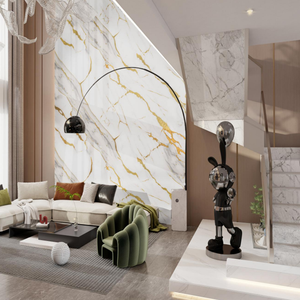 Plaques de <span class=keywords><strong>surface</strong></span> solide en acrylique modifié de 6 mm, texture marbre, pierre artificielle, pour panneau mural de douche, comptoir de bar, directement de l'usine - Product Image 1