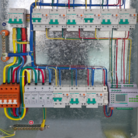 Boîtier de distribution d'énergie extérieur mural résistant aux intempéries avec appareillage de commutation