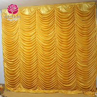 L'usine source pour la personnalisation de rideaux en tulle noir et blanc de mariage de rêve de haute qualité avec lumières 10 by10ft