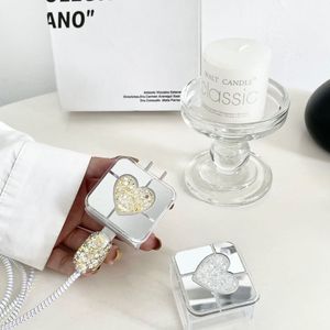 Clear Soft Shell Love Mirror Data Head Case protetora para 20W Apple Charger Charging Cable Protection Rope Wire Bite <span class=keywords><strong>Device</strong></span>