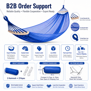 <span class=keywords><strong>Hamaca</strong></span> de Viaje para 1-2 Personas, con Barra Curva Anti-Vuelco, Malla Transpirable de Poliéster, para Exteriores - Product Image 6