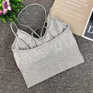 <span class=keywords><strong>เสื้อ</strong></span>แขนกุดเอวสูงสำหรับผู้หญิง, <span class=keywords><strong>เสื้อ</strong></span>กล้ามคอตตอนแขนกุดสั้นยืดหยุ่นสำหรับผู้หญิง - Product Image 4