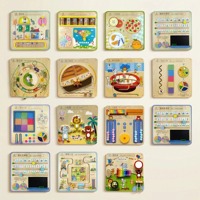Jouets muraux en bois naturel |   Plus de 100 designs |   Jeu sensoriel Montessori STEM |   Apprentissage précoce |   Sûr et non toxique |   Concevez le vôtre