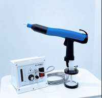 Pistolet de peinture électrostatique portable, machine de pulvérisation manuelle pour revêtement en poudre à sec sur surface métallique