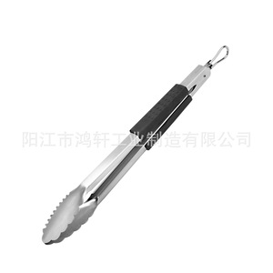 HONGXUAN 16-Inch Stainless Steel BBQ <b>Tongs</b> Anti-slip Heat Resistant <b>Kitchen</b> Food <b>Tongs</b> For Indoor Outdoor Use - Product Image 2