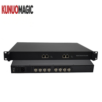 Codificador SDI H.265 de 12 Canales, Baja Tasa de Bits, 1080P, 60fps, 2Mbps, Transmisor IP Ethernet UDP/RTP para Sistema Inalámbrico de Transmisión DVB-T2