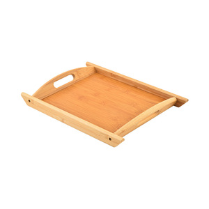 Bamboo hotel double-handled <b>tray</b>, <b>tea</b> <b>tray</b>, roast meat/roast lamb bamboo <b>tray</b>, high-end household <b>tea</b> set bamboo <b>tray</b> - Product Image 5