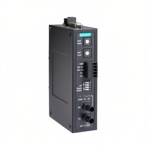 Moxa ICF-1150I-S-SC Fiber Optic Media Converter SC Connector Industrial Ethernet DC <b>5V</b> - Product Image 2