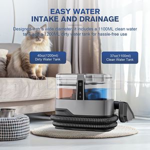 Fabric Cleaner C688 1.1L Clean Water Tank 1.2L Wastewater Tank Stain Removal Sofa Carpet Mattress Cleaning Machine - Product Image 5
