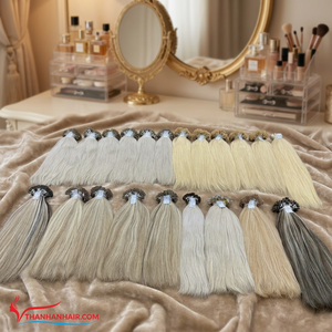 Offre Spéciale – Extensions de Cheveux Humains Vietnamiens Remy Premium, Double Trame Colorée, Pointes Plates, Lisses Naturels, 100g, Doux et Soyeux - Product Image 4