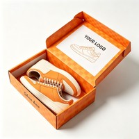 Boîte d'emballage pliable en papier recyclable personnalisée pour chaussures de sport, sandales à talons hauts, vêtements et chaussettes – Prix usine