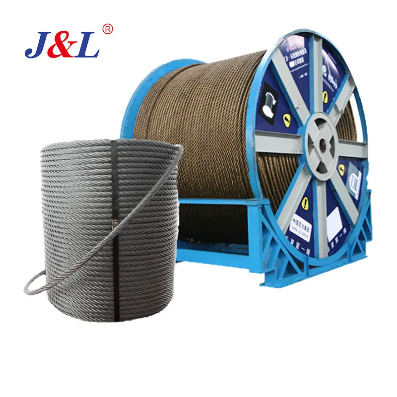 Julisling – câble métallique rond en acier galvanisé lisse, coupe client GB Construction câble galvanisé 6X36 Sw 1 Ton rrl