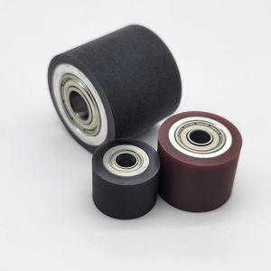 Ruedas de goma cubiertas de PU de buena elasticidad, rodillos de rodamiento cubiertos de goma de poliuretano de alta resistencia moldeados por inyección - Product Image 3
