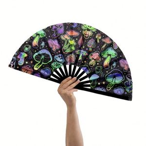 Abanicos Plegables de Bambú Grandes Personalizados con Impresión en Blanco para Sublimación, Abanicos de Mano - Product Image 5