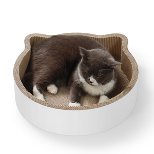Tempat tidur cakar kucing bulat, kotak untuk penggaruk kucing dalam ruangan, tempat tidur kardus - Product Image 2