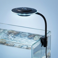 Lampe à pince pour aquarium UFO Design, lumière LED à spectre complet pour la croissance des plantes, avec bras flexible et intensité réglable, pour petits aquariums et aquascaping