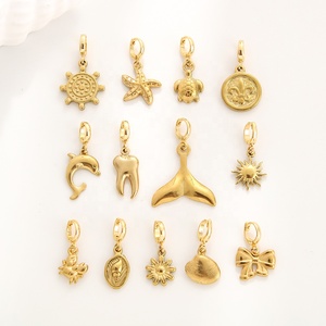 Phụ kiện móc khóa đa năng mạ vàng không thấm nước bằng thép không gỉ, phụ kiện bikini, charm vòng tay, dây chuyền - Product Image 1