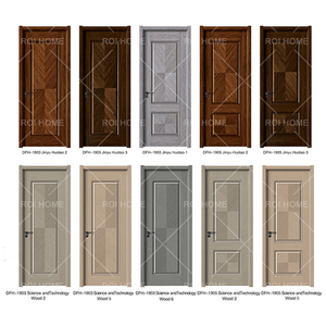 Roi בית מפעל ישיר pvc melamine mdf הדלת עור הדלת מודרני עמיד למים החלקה עמיד לחליפה פנים מלון - Product Image 6
