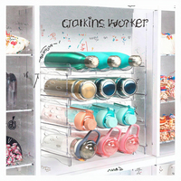 Casier à vin amovible Offre Spéciale pour garde-manger de cuisine armoire en plastique bouteille d'eau réfrigérateur organisateur pour armoires et casiers