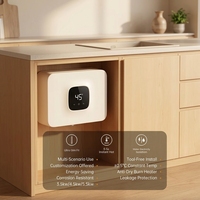 Thermostat intelligent à écran tactile en plastique 5,5 kW, réglage automatique de la puissance, chauffage rapide, chauffe-eau électrique instantané pour hôtel