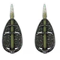 Plateau porte-appâts pour la pêche à la carpe, plomb de pêche en alliage de zinc, Method Feeder 25g 35g 45g, porte-appâts de pêche, Method Feeder en ligne pour la pêche à la carpe