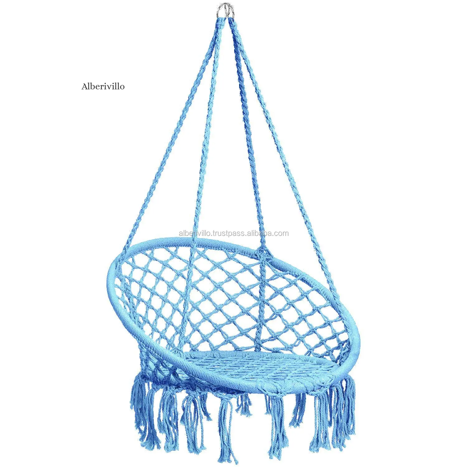 Boho Cotton Hammock Chair Macrame Swing for Indoor Outdoor Hanging Chairs