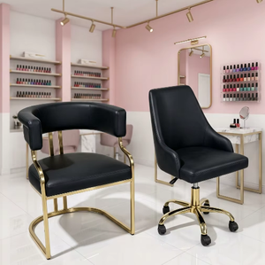 Mesa y Silla de Manicura, Muebles de Salón de Uñas, Spa de Lujo, Sillas de Manicura de PU Anti-acetona - Product Image 1