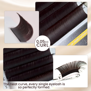 <span class=keywords><strong>Extension</strong></span> ciglia in cashmere marrone <span class=keywords><strong>scuro</strong></span> 0.05 CC per set volume e mega volume - Product Image 2