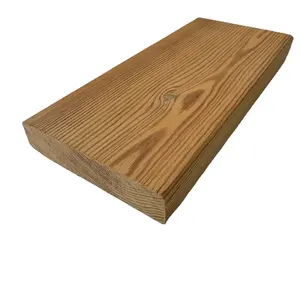 Outdoor <strong>Decking</strong> Environmentally Friendly Pure Solid <strong>Wood</strong> Pine Thermowood Thermally Modified <strong>Wood</strong> <strong>Decking</strong> - Product Image 1