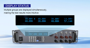 แหล่งจ่ายไฟ DC โปรแกรมได้4แชนเนล2U มาตรฐาน80V 30A 800W สำหรับใช้ในห้องปฏิบัติการและโรงงาน - Product Image 4