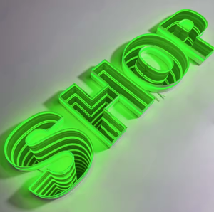 Personajes Acrílicos Personalizables Abisales con Espejos Infinitos 3D y Luces LED de Neón para Decoración de Oficina Interior - Product Image 5