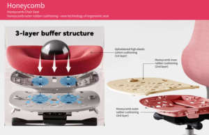 <span class=keywords><strong>Silla</strong></span> de Oficina Ejecutiva de Diseño Contemporáneo Personalizada, Giratoria, Reclinable, Ergonómica, con Reposabrazos Ajustables, Giratoria de Nailon de 360 Grados - Product Image 6