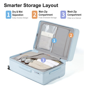 <span class=keywords><strong>Valise</strong></span> rigide Mixi CE RoHS GRS certifiée, 20, 24, 26 pouces, en <span class=keywords><strong>polycarbonate</strong></span>, pour voyage et école - Product Image 4