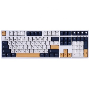 Teclas Personalizadas Rudy Clover, Material PBT, 129 Teclas, Perfil <span class=keywords><strong>Cherry</strong></span>, Versión JP/US, DYE-SUB para <span class=keywords><strong>MX</strong></span>, para Teclado Mecánico - Product Image 1