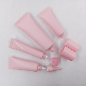 Custom High Quality Lipgloss Tube Empty Cosmetic Container <b>Plastic</b> <b>Packaging</b> Clear Pink 10g 15g Squeeze 10 ml Lip Gloss Tu - Product Image 2