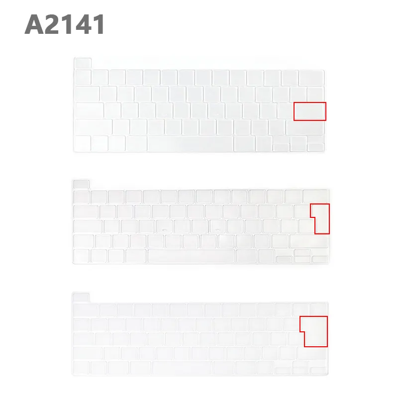 BSCI TPU protetor de pele teclado TPU US EU JP para macBook Novo Pro 16 Polegada com Touch Bar ID A2141 M1 A2338 tampa do teclado rígido