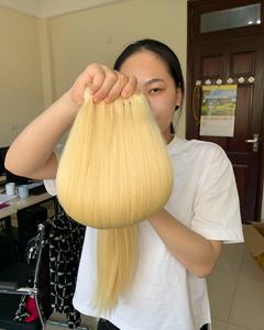 15A rohes russisches 613 jungfräuliches Haar Flechtbündel blond 100 % rohes unverarbeitetes menschliches Haar Verkäufer, brasilianisches krausiges lockiges Haar - Product Image 3