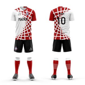 Camisetas de fútbol con sublimación personalizada, nuevo diseño, 100% poliéster, tela transpirable, camiseta de fútbol, servicio OEM, conjuntos de estilo - Product Image 3