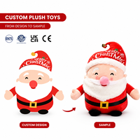 Fabricant de jouets en peluche personnalisés, Père Noël en peluche, jouet en peluche, poupée en peluche, pour cadeau de Noël et décoration, oreiller en peluche