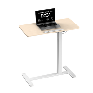 Chariot à roulettes pour bureau à domicile moderne <span class=keywords><strong>Table</strong></span> de chevet avec pneumatique Bureau mobile <span class=keywords><strong>réglable</strong></span> <span class=keywords><strong>en</strong></span> <span class=keywords><strong>hauteur</strong></span> pour ordinateur portable - Product Image 1