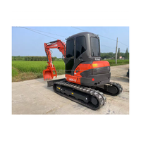 Excavatrice d'occasion japonaise U55 de 5 tonnes, mini-pelle compacte d'occasion U55 U40 U35 KX155 à vendre, conforme aux normes EPA CE