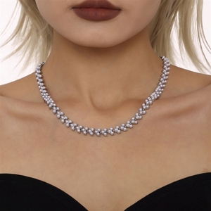 Collana Retro Shijia Beizhu Heavy Industry da <span class=keywords><strong>donna</strong></span> in acciaio inossidabile placcato oro 18k, stile europeo e americano, per il mercato transfrontaliero. - Product Image 3