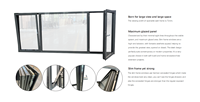 Ventanas Abatibles y Oscilobatientes de Aluminio con Rotura de Puente Térmico y Marco Delgado Penjoy, con Vidrio Templado de Diseño Moderno para Cocina y Uso en Villas