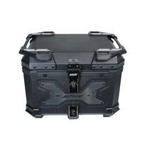 Boîte à bagages universelle pour moto, en alliage d'aluminium de haute qualité, 45L, étanche, antichoc, coffre de toit