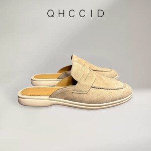 Zapatos con forro de piel - sencillos y versátiles, estilo pantalón corto, estilo old money, zapatos cómodos. Zapatos de hombre de una sola pieza con suela plana. - Product Image 3