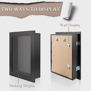 Marco <span class=keywords><strong>de</strong></span> Fotos <span class=keywords><strong>de</strong></span> Madera Ecológico <span class=keywords><strong>de</strong></span> Tamaño Personalizado, Caja <span class=keywords><strong>de</strong></span> Exhibición para Collages, Colecciones, Recuerdos, 6 Pines Incluidos, Arte <span class=keywords><strong>de</strong></span> Pared - Product Image 2